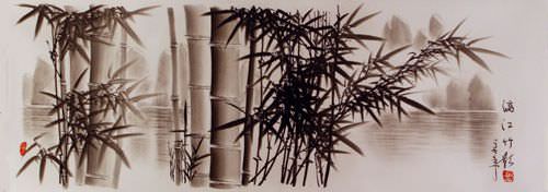Charcoal Bamboo Drawing