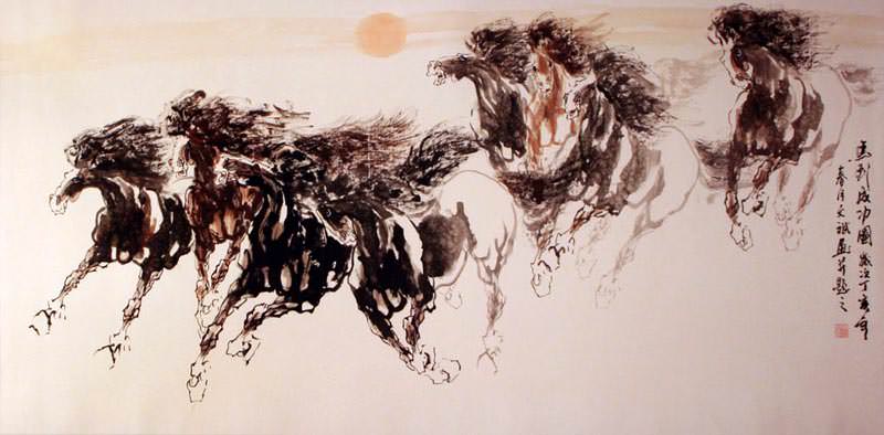 Galloping - Chinese Painting