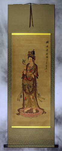 Image of Buddha - Partial-Print Wall Scroll