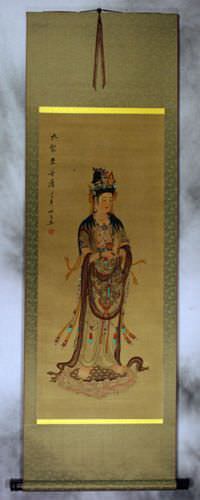 Image of Buddha - Partial-Print Wall Scroll