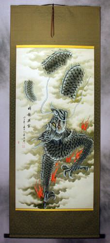 Dragon of the Clouds Wall Scroll
