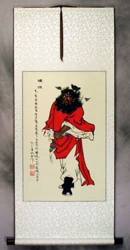 Zhong Kui Ghost Warrior Wall Scroll
