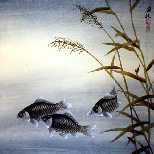 Fish Flower - Chinese Painting