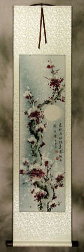 Snow Plum Blossom Wall Scroll