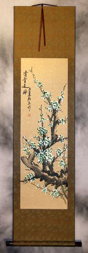 Green Plum Blossom - Chinese Scroll