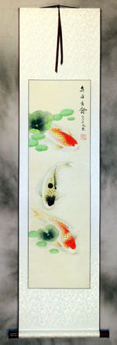 Koi Fish Wall Scroll