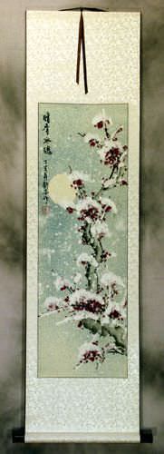Scent of Flower - Soul of Ice - Plum Blossoms Wall Scroll