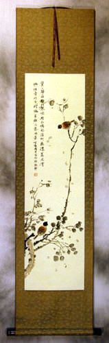 Freedom of Birds - Chinese Scroll