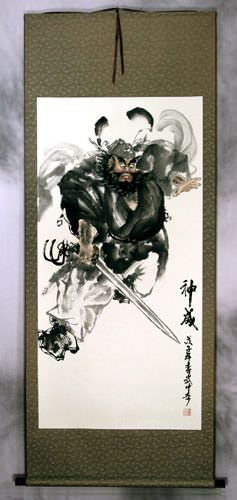 Zhong Kui Ghost Warrior Wall Scroll