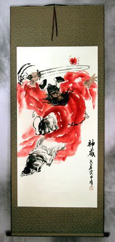 Zhong Kui - Ghost Warrior Wall Scroll