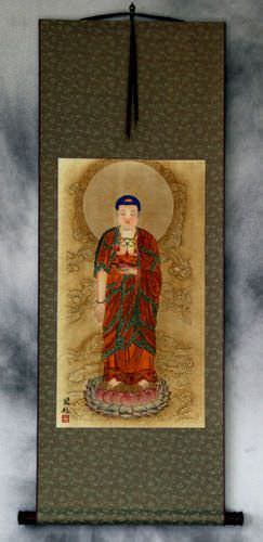 Guanyin / Kuan Yin / Kannon - Partial-Print Wall Scroll