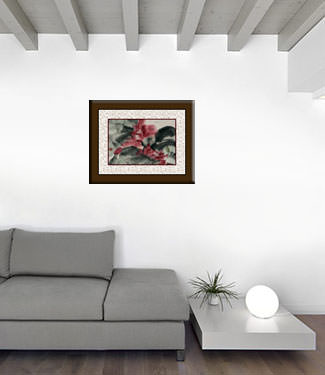 Chinese Flower Painting living room view