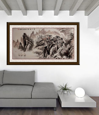 Landscape Chinese Large Painting living room view