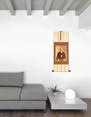 O'Sensei Print - Wall Scroll living room view