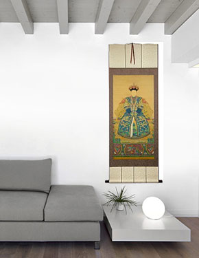 Empress Ancestor of China - Giclee Print Wall Scroll living room view
