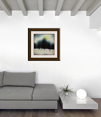 Sunrise / Daybreak - Asian Art Painting living room view